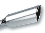 Borla 2.25in Inlet 4in Round Rolled Angle Cut x 12in Long Embossed Exhaust Tip thumbnail 4