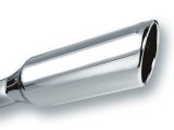Borla 2.25in Inlet 4in Round Rolled Angle Cut x 12in Long Embossed Exhaust Tip thumbnail 5