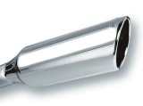 Borla 2.25in Inlet 4in Round Rolled Angle Cut x 12in Long Embossed Exhaust Tip thumbnail 6