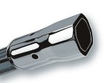 Borla 2.25in Inlet 3.38in x 3.0in Square Angle Cut Phantom x 6.5in Long Universal Exhaust Tips thumbnail 2