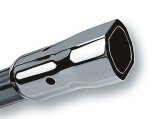 Borla 2.25in Inlet 3.38in x 3.0in Square Angle Cut Phantom x 6.5in Long Universal Exhaust Tips thumbnail 4