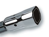 Borla 2.25in Inlet 3.38in x 3.0in Square Angle Cut Phantom x 6.5in Long Universal Exhaust Tips thumbnail 5