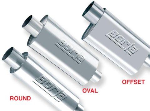 Borla XR-1 Sportsman Racing Muffler 4in In/4in Out Muffler thumbnail 6