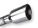 Borla 2.25in Inlet 3.19in Round Rolled Angle Cut Outlet x 5in Long Embossed Tip thumbnail 5