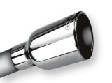 Borla 2.25in Inlet 3.19in Round Rolled Angle Cut Outlet x 5in Long Embossed Tip thumbnail 6