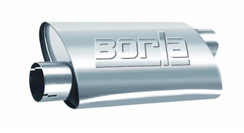 Borla Universal 4in x 9-1/2in x 14in Oval Center/Offset 3in Inlet/Outlet ProXS Muffler thumbnail 3