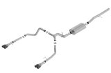 Borla 19 Chevrolet Silverado/GMC Sierra 1500 6.2L SS Touring Catback Exhaust - Black Chrome Tips thumbnail 2
