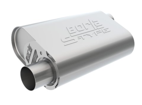 Borla CrateMuffler Mopar BB 383/413/426/440 S-Type 2.5in Offset/Offset 14inx4.35inx9in Oval Muffler thumbnail 3