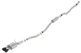 Borla 17-19 Honda Civic SI Sedan 1.5L Turbo MT FWD 4DR Catback S-TYPE w/ Ceramic Black Tips thumbnail 1