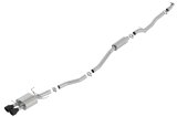 Borla 17-19 Honda Civic SI Sedan 1.5L Turbo MT FWD 4DR Catback S-TYPE w/ Ceramic Black Tips thumbnail 2