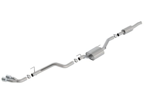 Borla 2020 Jeep Gladiator JT 3.6L V6 AWD ATAK Dual Side Catback w/ Chrome Tips thumbnail 1