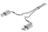 Borla S-Type Cat Back 18-20 Ford Mustang GT Convertible 2.5in pipe 4in tip thumbnail 1
