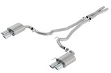 Borla S-Type Cat Back 18-20 Ford Mustang GT Convertible 2.5in pipe 4in tip thumbnail 2