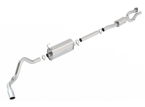 Borla S-Type Cat-Back 17-19 Ford F-250/350 Super Duty Side Exit Exhaust - 5in tip (Gas Only) thumbnail 1
