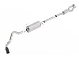 Borla S-Type Cat-Back 17-19 Ford F-250/350 Super Duty Side Exit Exhaust - Black Chrome Tip thumbnail 1