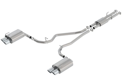 Borla 2020 Ford Explorer ST 3.0L V6 2.25in ATAK Exhaust - Chrome Tips thumbnail 1