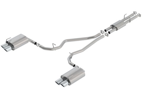 Borla 2020 Ford Explorer ST 3.0L V6 2.25in ATAK Exhaust - Chrome Tips thumbnail 2