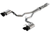 Borla 2020 Ford GT500 5.2L AT 3in ATAK CatBack Exhaust w/ Black Chrome Tips thumbnail 2