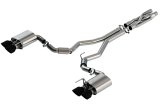 Borla 2020 Ford GT500 5.2L AT 3in ATAK CatBack Exhaust w/ Black Chrome Tips thumbnail 6