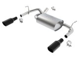 Borla 12-16 Jeep Wrangler 3.6AT/MT 4WD 2+4DR S/ SQ /RL/AC SR 2.5in, 2in Tip 3.5 sqx8 Black Chrome thumbnail 2