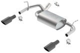 Borla 12-16 Jeep Wrangler 3.6AT/MT 4WD 2+4DR S/ SQ /RL/AC SR 2.5in, 2in Tip 3.5 sqx8 Black Chrome thumbnail 7
