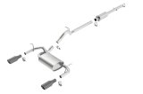 Borla 12-16 Jeep Wrangler 3.6L AT/MT 4DR 4WD S SQ RL AC SR 2.5in 2in TIP 3.5inx3.28in Black Chrome thumbnail 1