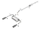Borla 12-16 Jeep Wrangler 3.6L AT/MT 4DR 4WD S SQ RL AC SR 2.5in 2in TIP 3.5inx3.28in Black Chrome thumbnail 2