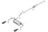 Borla 12-16 Jeep Wrangler 3.6L AT/MT 4DR 4WD S SQ RL AC SR 2.5in 2in TIP 3.5inx3.28in Black Chrome thumbnail 4