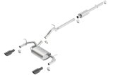 Borla 12-16 Jeep Wrangler 3.6L AT/MT 4DR 4WD S SQ RL AC SR 2.5in 2in TIP 3.5inx3.28in Black Chrome thumbnail 5