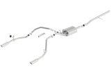 Borla 14 Silv/Sierra 1500 C/B Touring Exhaust /2.75in in Muffler 2.25inout 4inTIp SS Rear Exit thumbnail 4