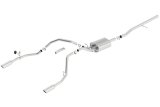 Borla 14 Silv/Sierra 1500 C/B Touring Exhaust /2.75in in Muffler 2.25inout 4inTIp SS Rear Exit thumbnail 5