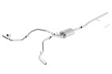 Borla 14 Silv/Sierra C/B Exhaust ATAK 1500 5.3L V8 AT/MT 2&4WD Ext Cab Split Side Exit thumbnail 1