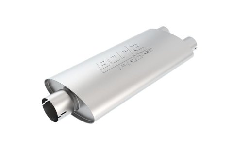 Borla Universal Center/Dual Oval 3in In/2.25in Out 19in x 4in x 9.5in Notched PRO-XS Muffler thumbnail 1