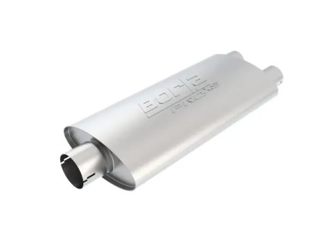 Borla Universal Center/Dual Oval 3in In/2.25in Out 19in x 4in x 9.5in Notched PRO-XS Muffler thumbnail 7