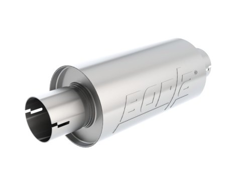 Borla S-Type Muffler 2.5in Inlet/Outlet 5in Round x 10in w/Notch thumbnail 3