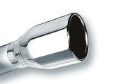 Borla 2.5in Inlet 4in Single Round Rolled Edge Outlet x 8in Long Weld On Exhaust Tip thumbnail 8