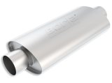 Borla XR-1 Racing Sportsman 4in Inlet/Outlet Center/Center Oval Muffler-4.5in Diameter x 12in Length thumbnail 2