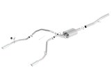 Borla 14 Silv/Sierra 1500 EC Std/CC Short 143.5in WB S-Type Single Split Rear Exit Cat-Back Exhaust thumbnail 1