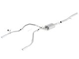 Borla 14 Silv/Sierra 1500 EC Std/CC Short 143.5in WB S-Type Single Split Rear Exit Cat-Back Exhaust thumbnail 2