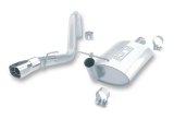 Borla 91-95 Jeep Wrangler YJ 4.0L 6cyl 4WD 2Dr SS Single Right Rear Exit Cat-Back Exhaust thumbnail 1