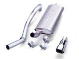 Borla 97-99 Jeep Wrangler 2.5/4.0L w/o Hitch Cat-Back 2.25in Single Sqr Angle Cut Phntm Rear thumbnail 3