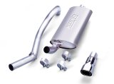 Borla 97-99 Jeep Wrangler 2.5/4.0L w/o Hitch Cat-Back 2.25in Single Sqr Angle Cut Phntm Rear thumbnail 4
