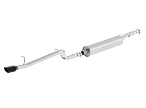 Borla 12-16 Jeep Wrangler V6 4WD Dirt Sport Cat-Back 2.5in Single Square Rolled Angle Cut Rear