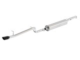 Borla 12-16 Jeep Wrangler V6 4WD Dirt Sport Cat-Back 2.5in Single Square Rolled Angle Cut Rear thumbnail 2