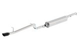 Borla 12-16 Jeep Wrangler V6 4WD Dirt Sport Cat-Back 2.5in Single Square Rolled Angle Cut Rear thumbnail 7