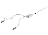Borla 14 Silv/Sierra C/B Exhaust ATAK 1500 5.3L V8 AT/MT 2&4WD Ext Cab (78.7) WB - Black Chrome thumbnail 2