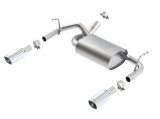 Borla 12-14 Jeep Wrangler JK 2Dr & 4Dr Rear Section ATAK Single Square Rolled Angle-Cut Exit Exhaust thumbnail 2