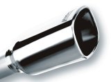 Borla 12-14 Jeep Wrangler JK 2Dr & 4Dr Rear Section ATAK Single Square Rolled Angle-Cut Exit Exhaust thumbnail 3