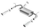 Borla 12-14 Jeep Wrangler JK 2Dr & 4Dr Rear Section ATAK Single Square Rolled Angle-Cut Exit Exhaust thumbnail 6