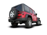 Borla 12-14 Jeep Wrangler JK 2Dr & 4Dr Rear Section ATAK Single Square Rolled Angle-Cut Exit Exhaust thumbnail 9